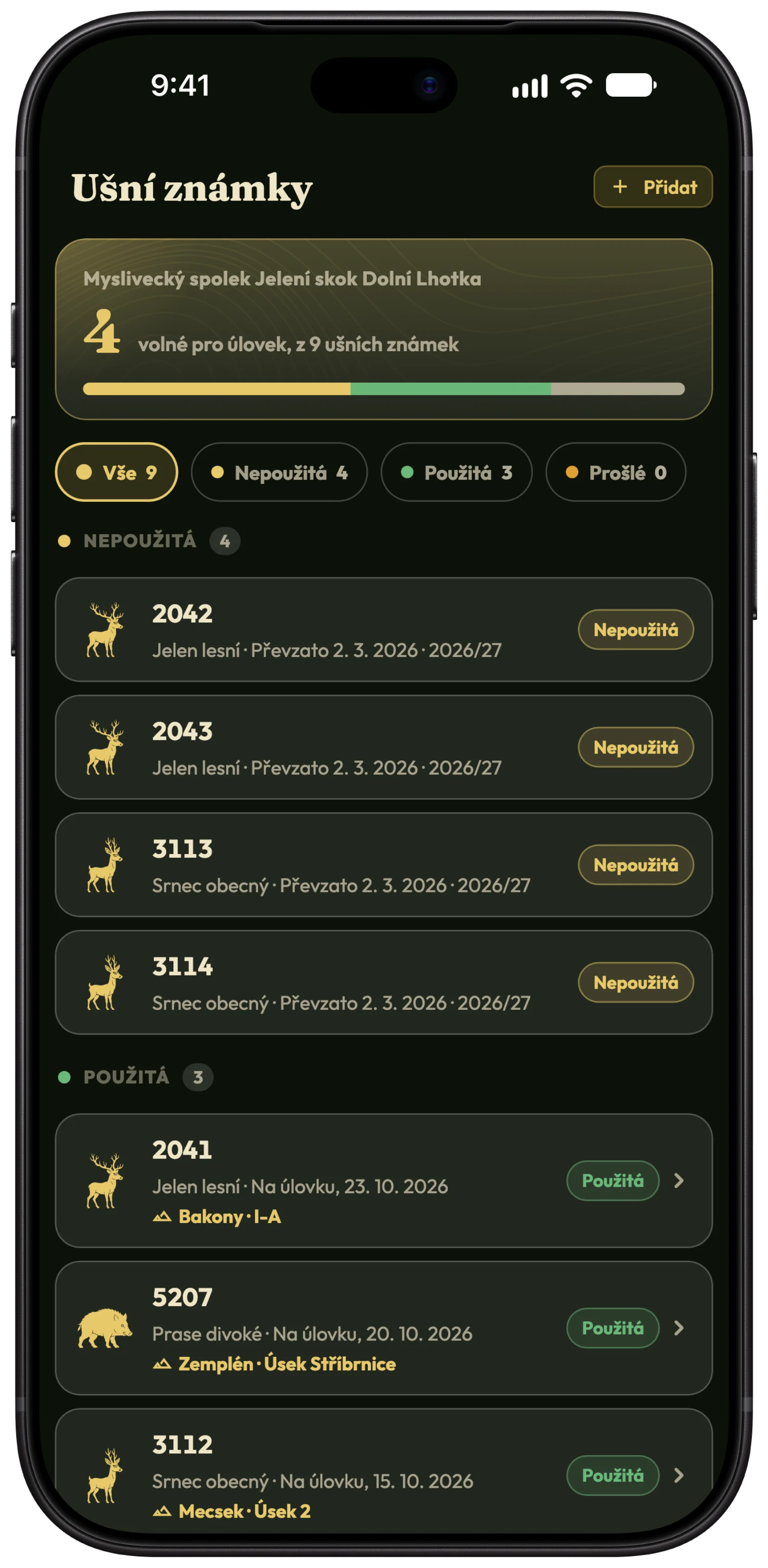 Správa ušních známek