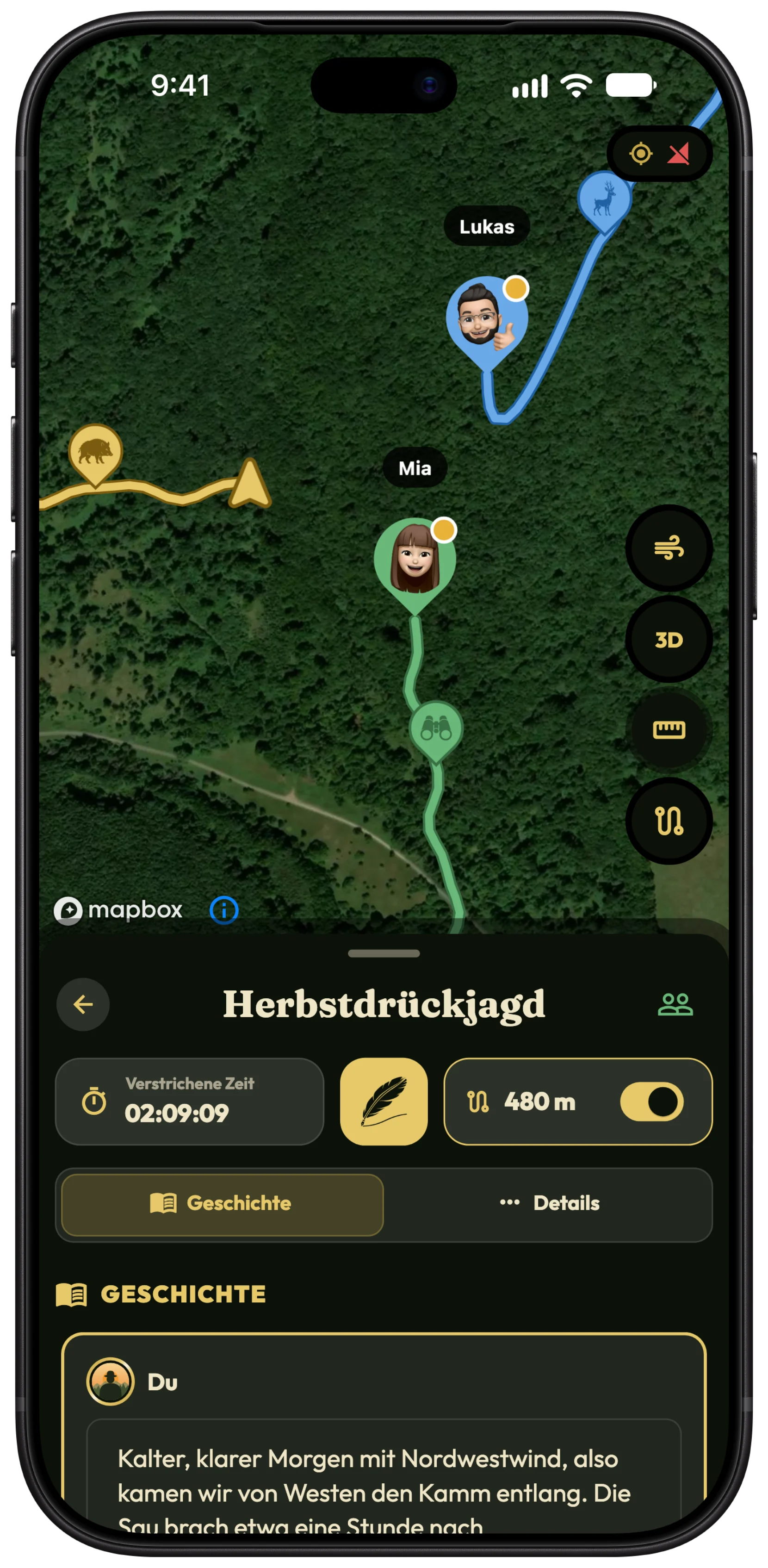 Gemeinsame Jagden mit Freunden