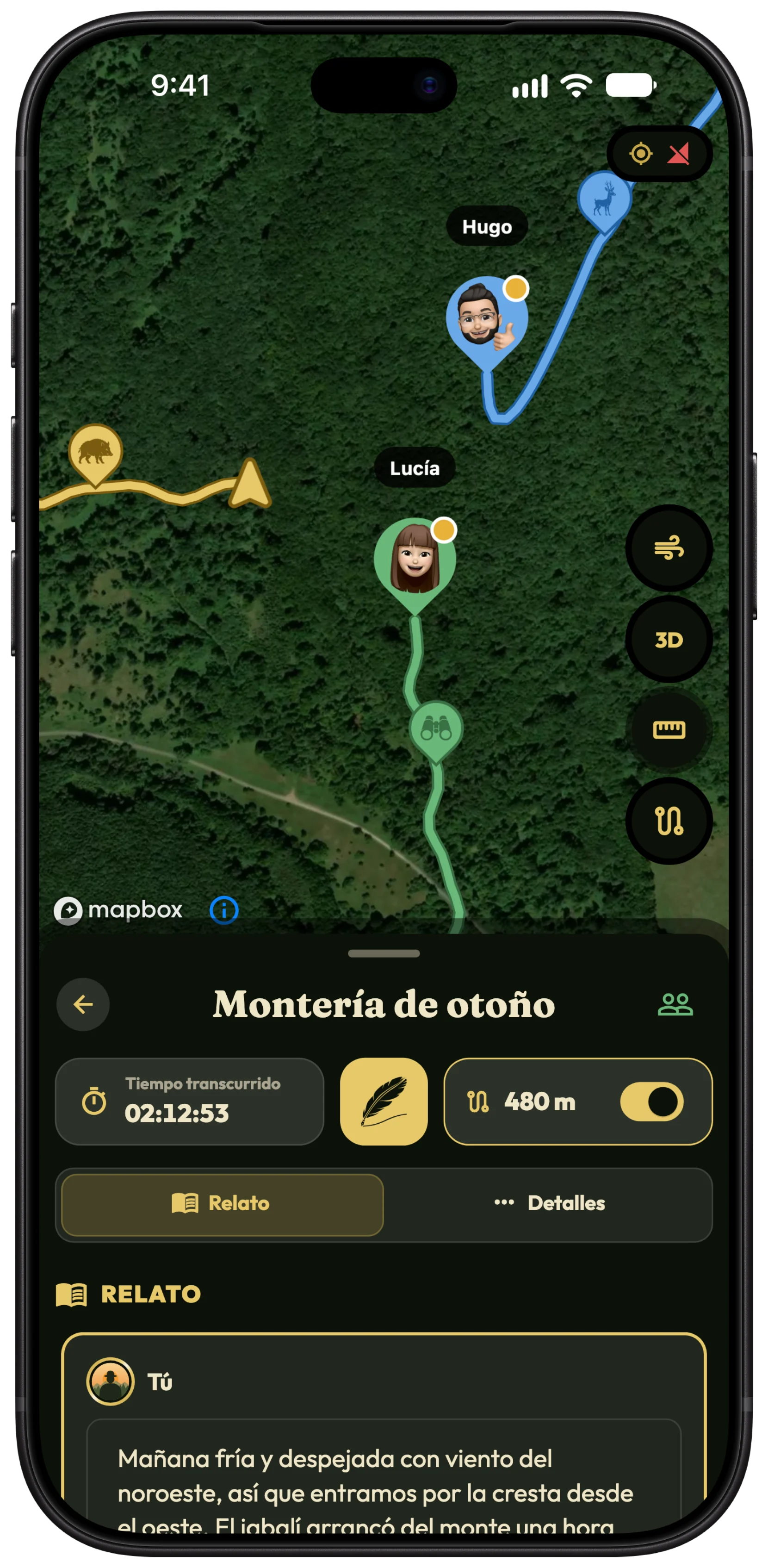 Cacerías compartidas con amigos