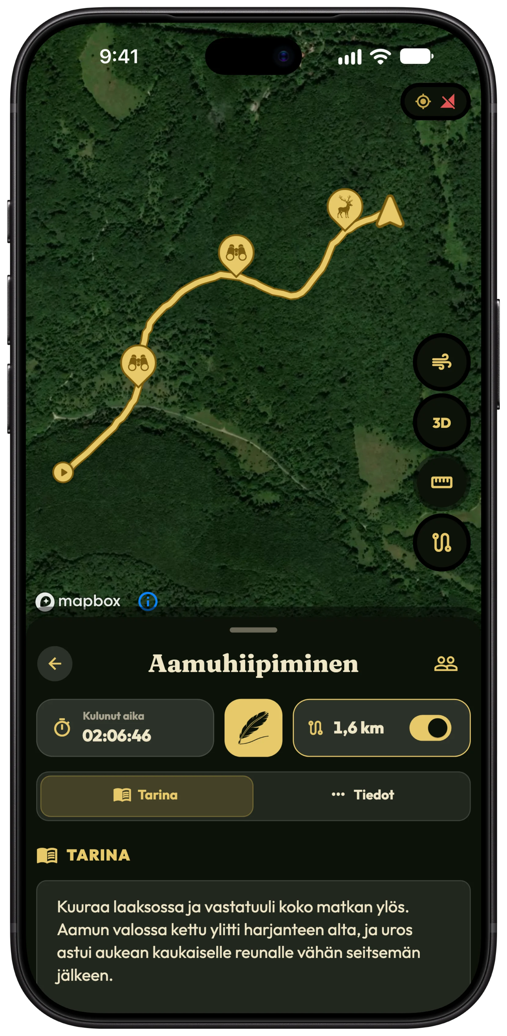 GPS-reitin tallennus