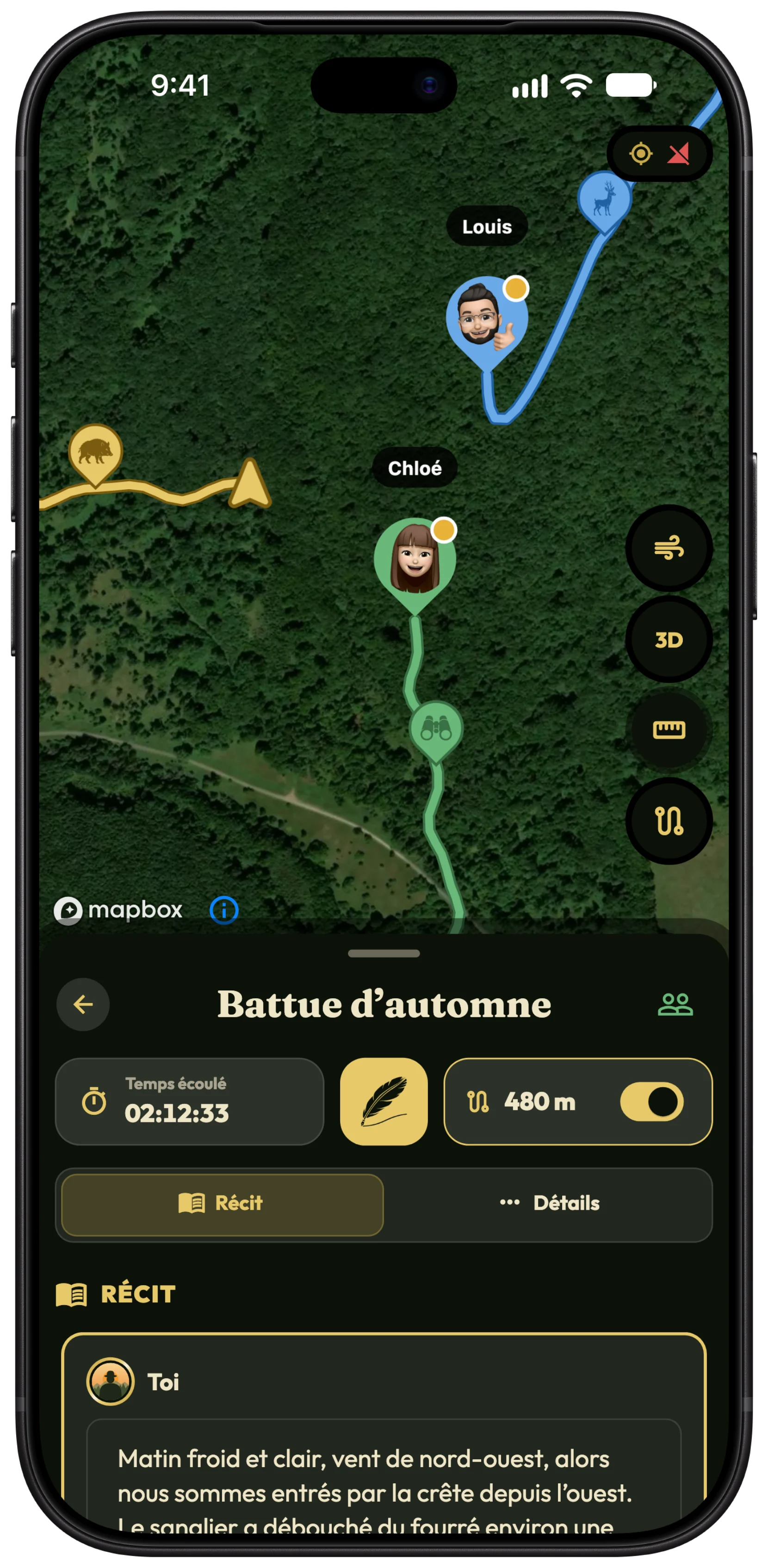 Chasses partagées avec des amis