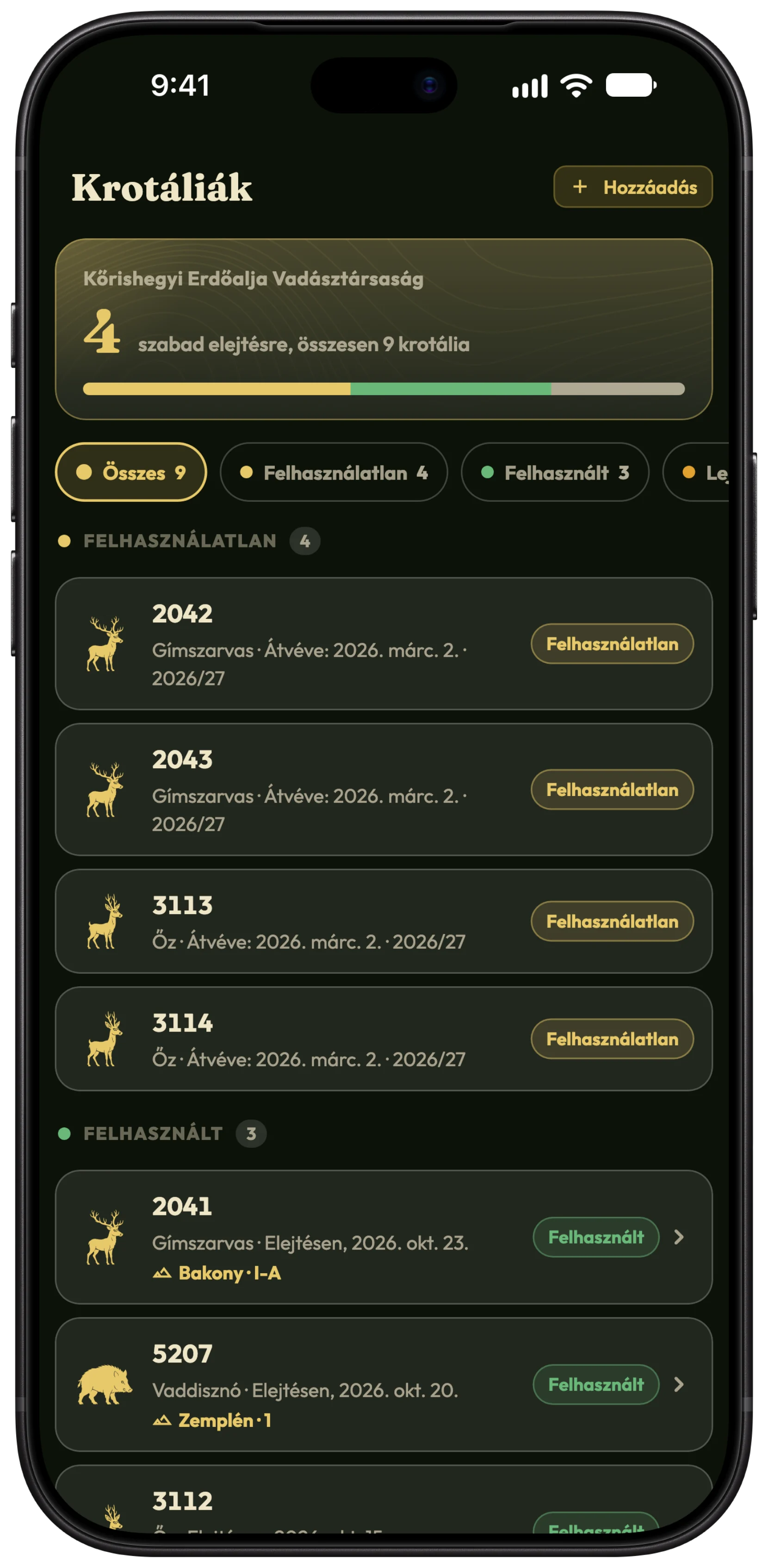 A krotáliák kezelése