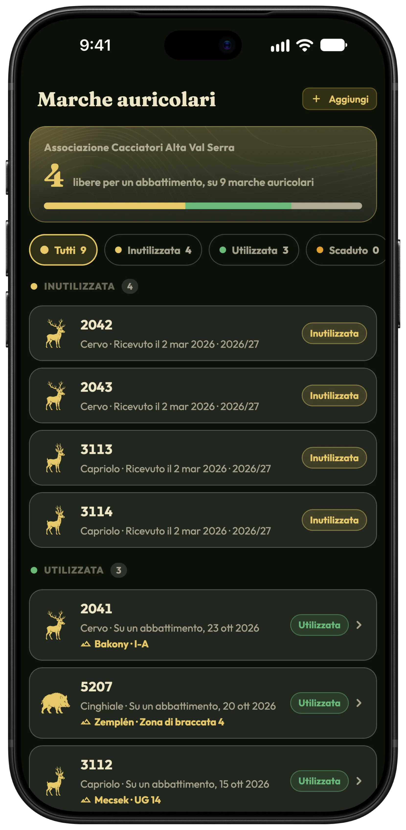 Gestire le tue marche auricolari